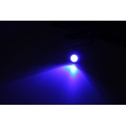 Super LED 140 lumen 12V 23mm bleue