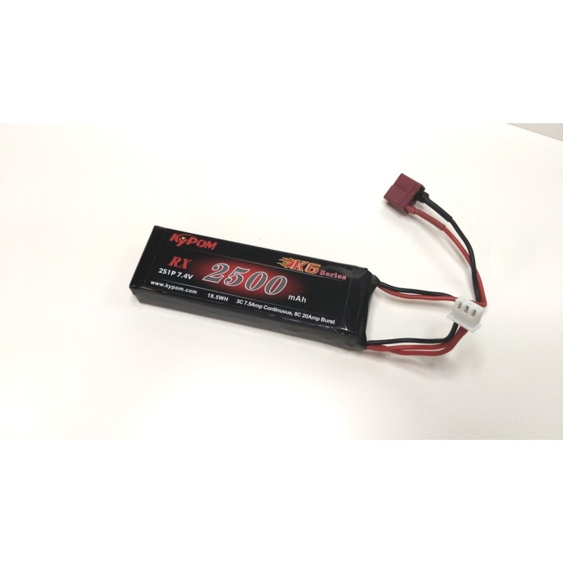 Batterie LiPo 2S Kypom 7,4V 2500 mAh